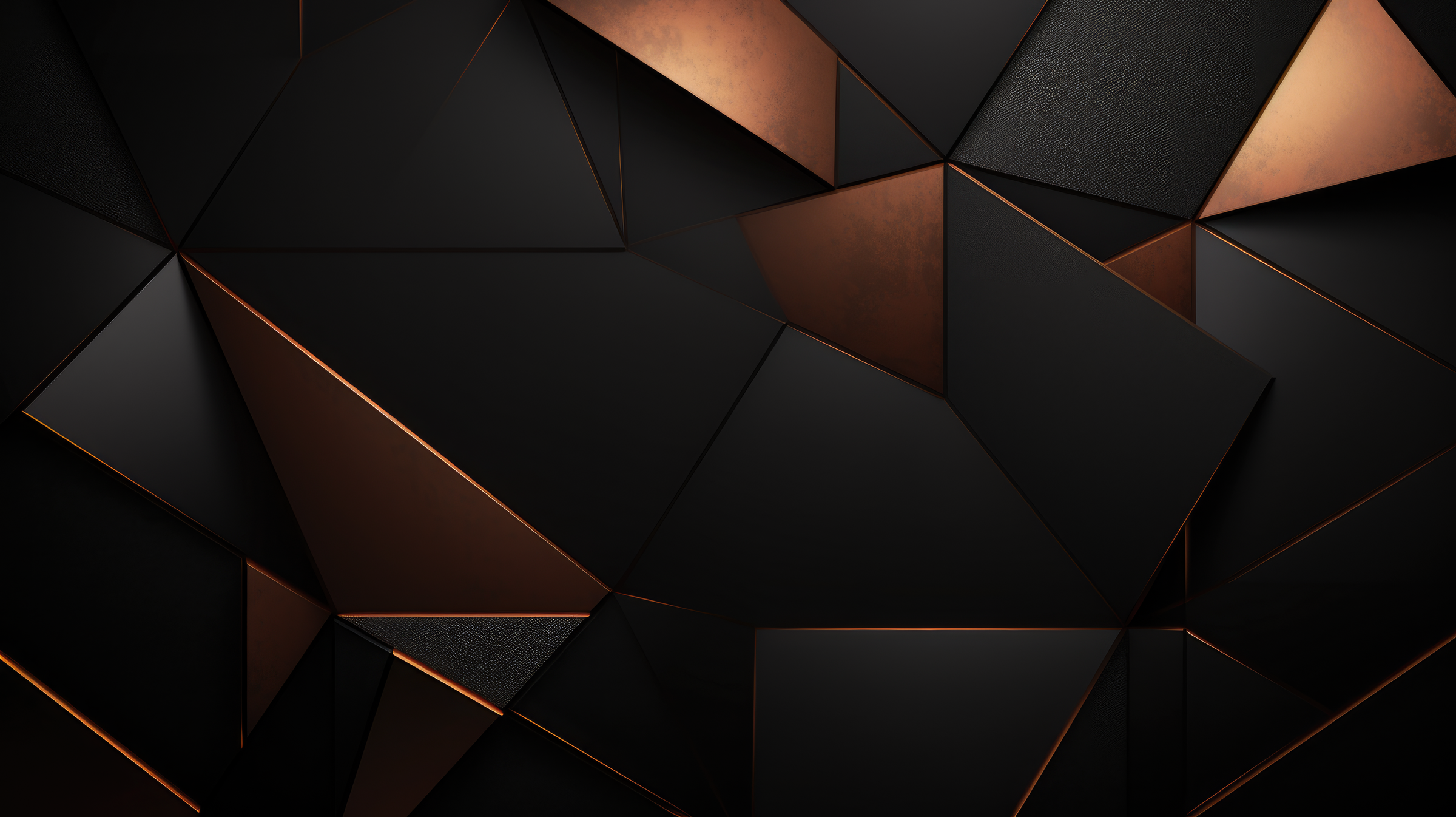 Abstract Black Gold Bronze Geometric Background